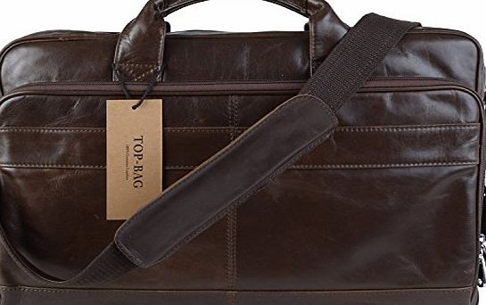 TOP-BAG New High Quality Genuine Leather Mens Black briefcase Laptop Bag Shoulder bag Handbag, NM1871