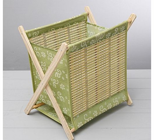 Top Balls MAGAZINE RACK GREEN FOLDING FABRIC/WOOD