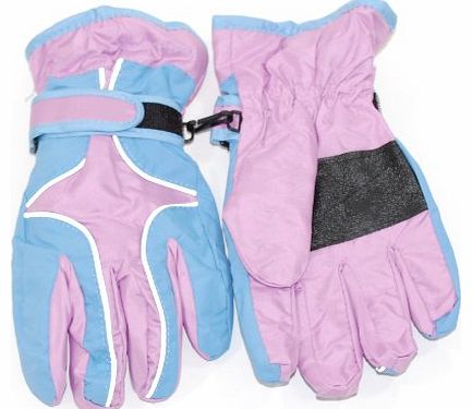 Top Brand Childrens/Kids Girls Heavy Duty Waterproof Padded Thermal Ski/Winter Gloves