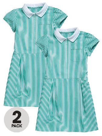 Top class Girls Pack Of Two Cotton Stripe School