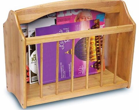 Top Home Solutions Bamboo Magazine Rack