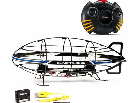 Top Race 3-Ch Indoor RC Remote Control Blimp RTF