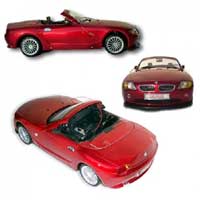 Top Toy Cars BMW Convertible Red 1:8