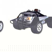 Top Toy Cars Jeep 4 x 4 Red 1:8