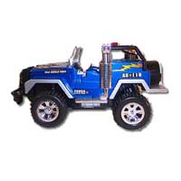 Top Toy Cars Mountain Jeep 4x4 Silver 1:8
