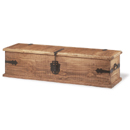 Topaz Mexican pine large rustic bed trunk