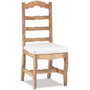 Topaz Mexican pine upholstered Provencal chair