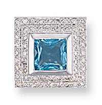 Topaz Pendant and Chain (200)