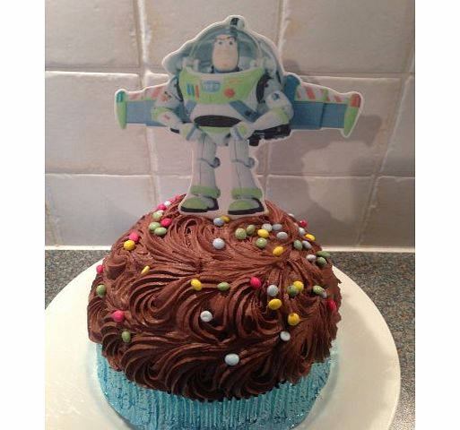 Topped Off 1 pre-cut 5.7`` tall Buzz Lightyear stand up edible cake topper decoration by Topped Off