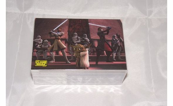 Star Wars The Clone Wars Trading Cards Complete 90 Card Base Set