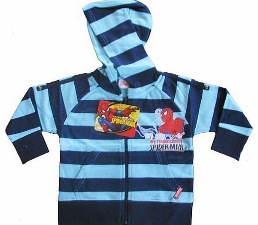 Boys Spiderman Striped Hoody in Kids Age 3 - 10 Spiderman hoody5