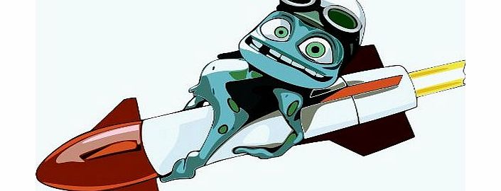 topstick Crazy Frog Cartoon Bumper Sticker Decal 12 x 8 cm
