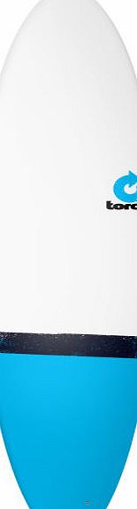 Torq Fish Surfboard - White   Blue Tail