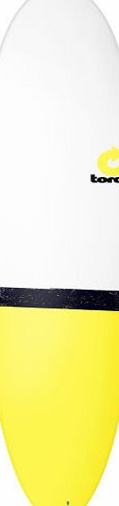 Torq Fun Surfboard - White   Yellow Tail