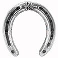 Torrini Sterling Silver Horse Shoe Paperweight