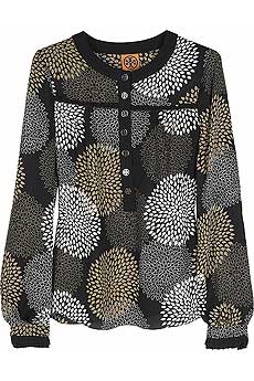 Tory Burch Chrysanthemum printed blouse