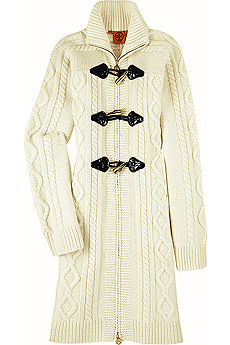 Toggle fastening cardigan