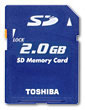 - Secure Digital Memory Card - 2GB