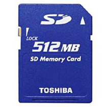 Toshiba - Secure Digital Memory Card - 512 MB