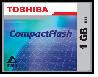 Toshiba 1GB Compact Flash Card
