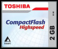 Toshiba 2GB High Speed Compact Flash Memory Card