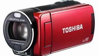 Toshiba CAMILEO-X400RD 1080p HD Camcorder with 23x Optical Zoom in Red
