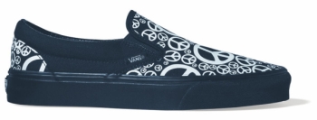 TotallyShoes Vans Classic Slip-On Peace