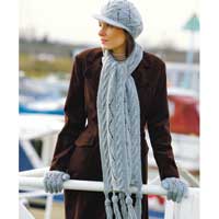 Totes Chunky Cable Detail Baker Boy Hat Various Colours