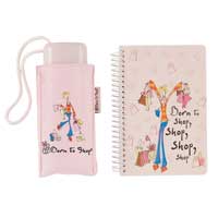 Totes Umbrella and Notepad set Various Designs