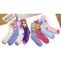 Totes Womens Winnie the Pooh Slippersox Per Pair - Various Colours