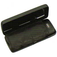 Totes Wonderlight Ultra-Miniflat Umbrella Black plus Rubber Case