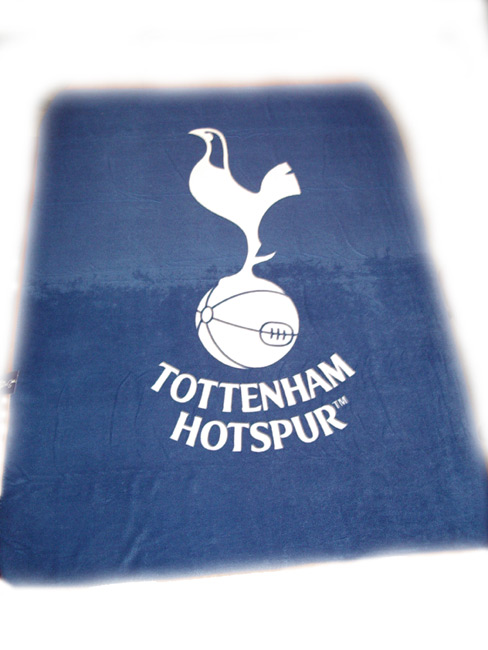 Spurs Football Fleece Bed Throw Blanket