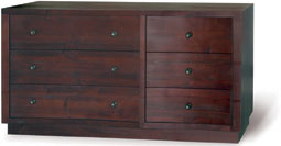 toulouse Dark Oak 6 Drawer Chest of Drawers