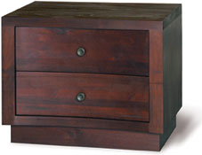 toulouse Dark Oak Bedside Cabinet