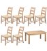 Toulouse Dining Table and 6 Rush Chairs