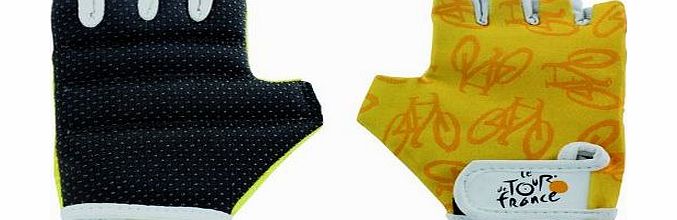 Tour de France  Kids Gloves - Yellow, Small