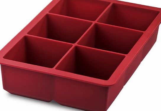 Tovolo King Cube Ice Trays, Red