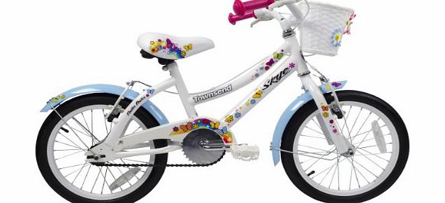 Townsend Girls Skye Bike - Blue/White, 5-7 Years