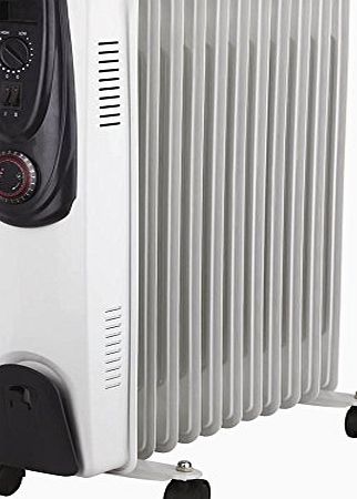 ToWorld TM) Oil Filled Radiator Heater 2500 Watt 2.5kw Portable Thermostat Control Heater