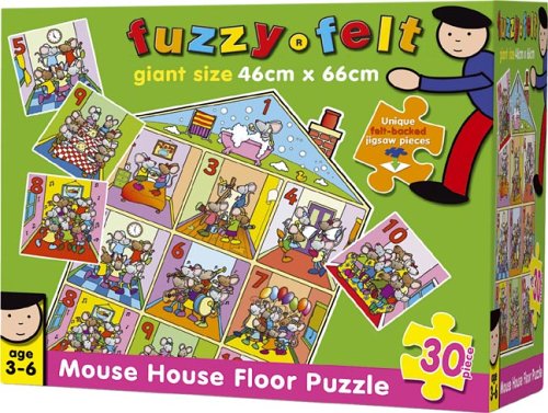 Fuzzy-Felt Floor Puzzle: Mouse House