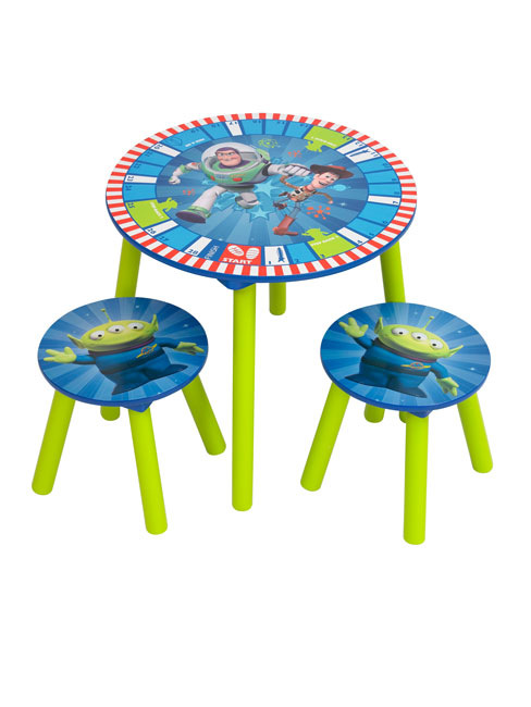 Toy Story Buzz Lightyear Toy Story Wooden Table and Stools