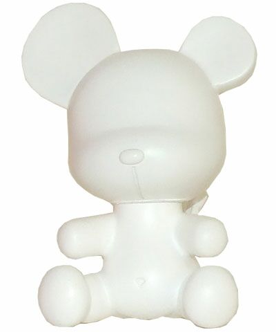 Toy2r 3.5 Baby Qee DIY Devil Bear White
