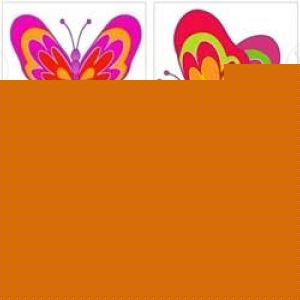 One Glitter Butterfly Tattoo