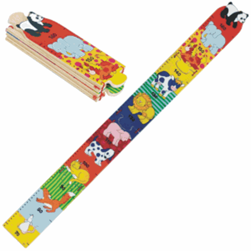 Wooden Animal Height Chart