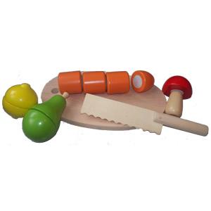 Wooden Cut Up Food Set