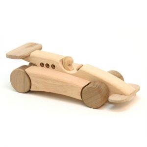 Wooden Formula One Racing Car