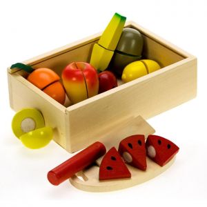 Wooden Fruit Cutting Set