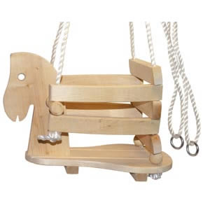 Wooden Horse Swing