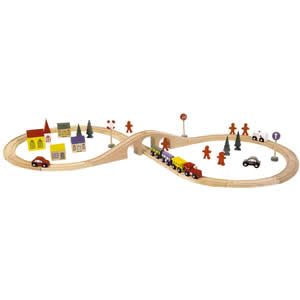 Wooden Railway Set