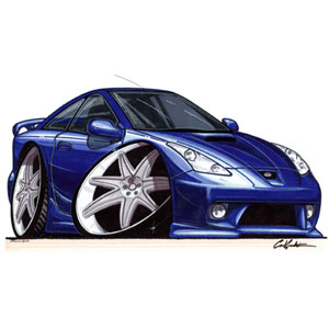 toyota Celica Mk5 - Blue T-shirt